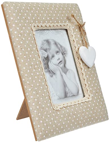 Eurofirany Photo Frame, MDF, beige, 16 x 19 x 2 cm, 2-Einheiten von Eurofirany