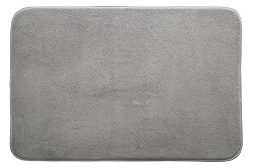 Eurofirany Bedematte Alex, 60x90, grau, Stoff, 90 x 60 x 3 cm von Eurofirany