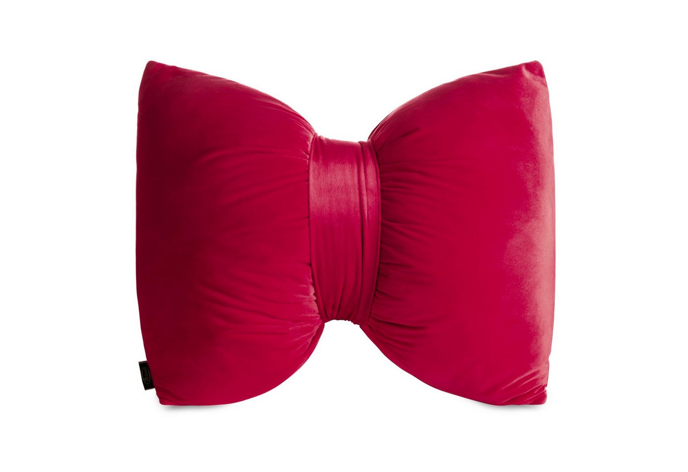 Eurofirany Dekokissen Samt-Dekokissen „Schleife“, 45x55 cm, 100 % Polyester, 200 g/m², weich & elegant von Eurofirany