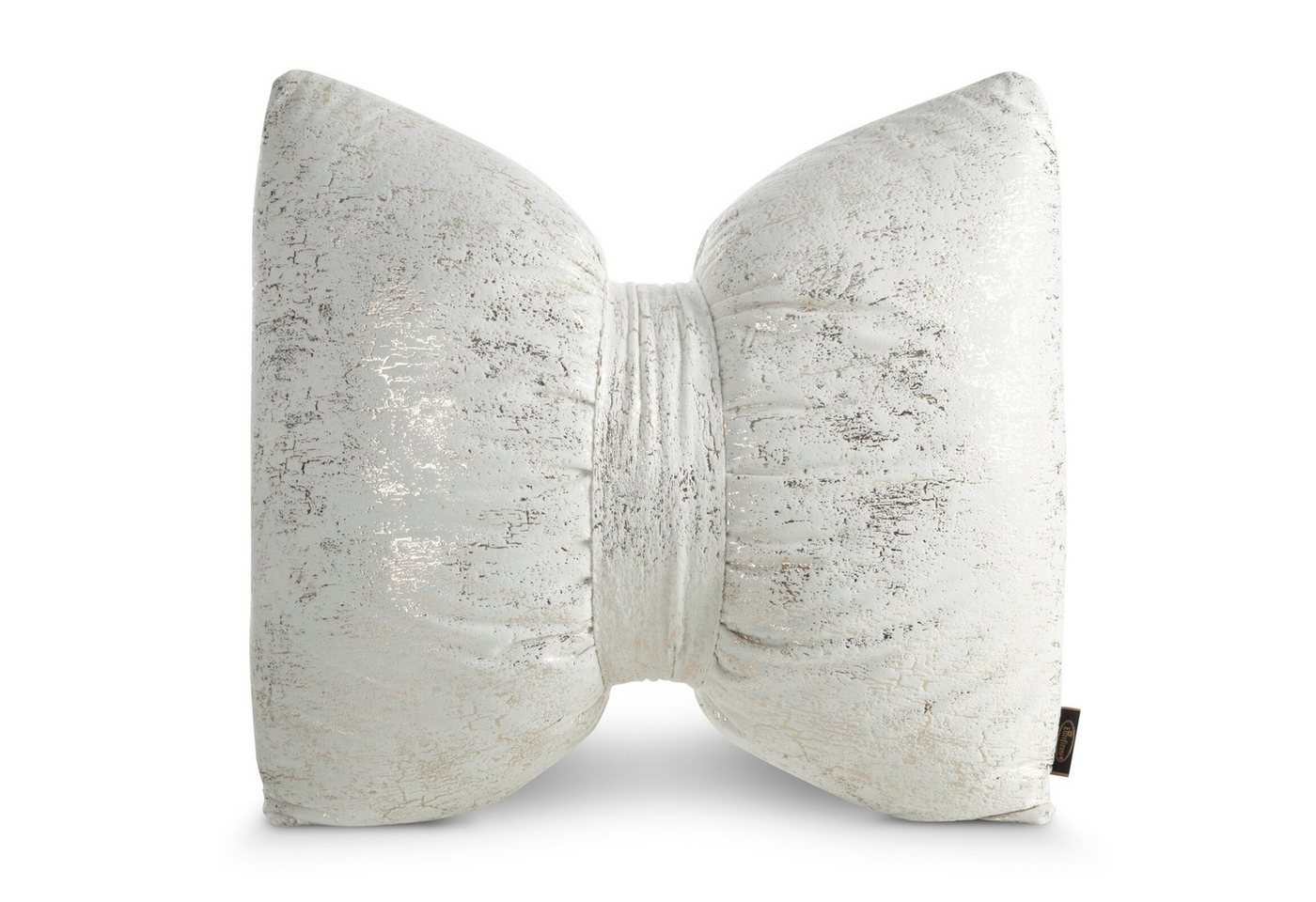 Eurofirany Dekokissen Samt-Dekokissen „Schleife“, 45x55 cm, 100 % Polyester, 200 g/m², weich & elegant von Eurofirany