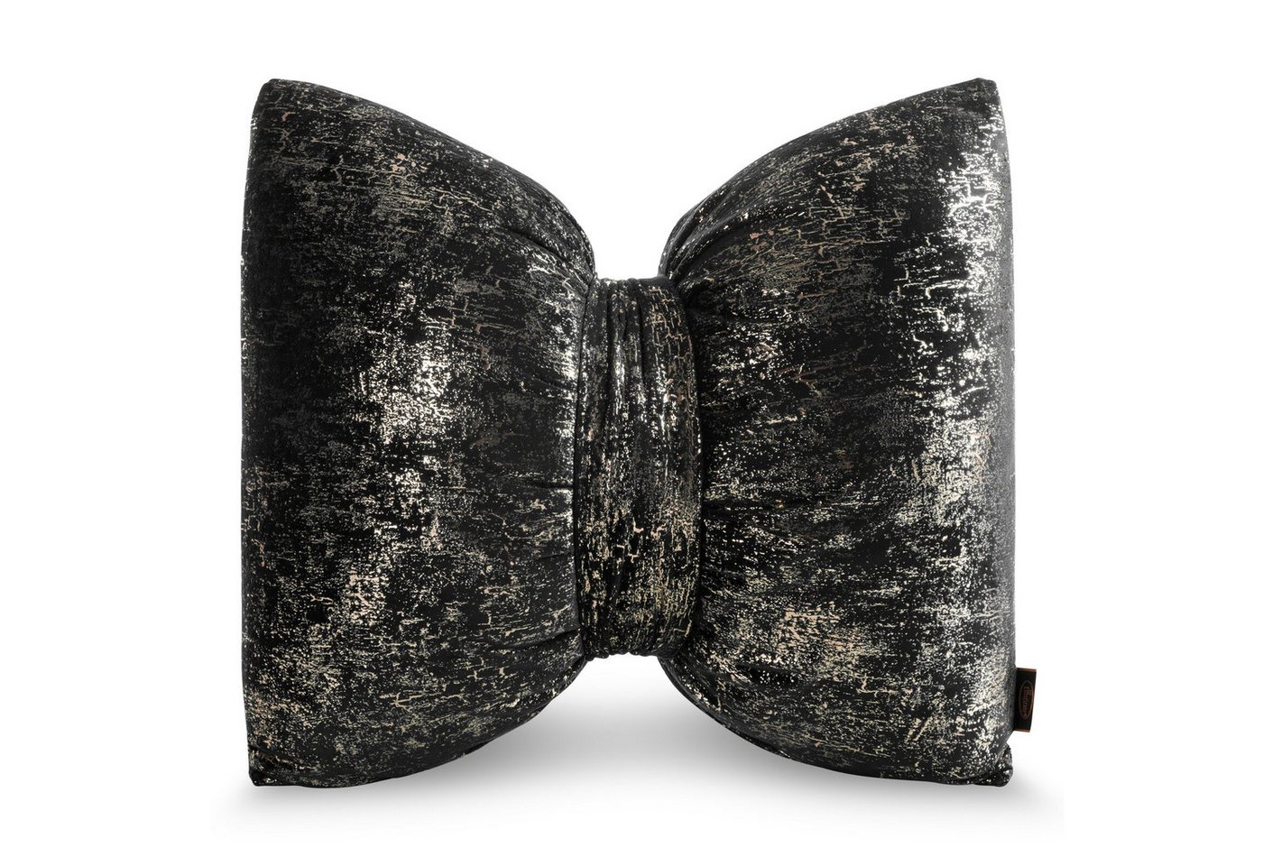 Eurofirany Dekokissen Samt-Dekokissen „Schleife“, 45x55 cm, 100 % Polyester, 200 g/m², weich & elegant von Eurofirany