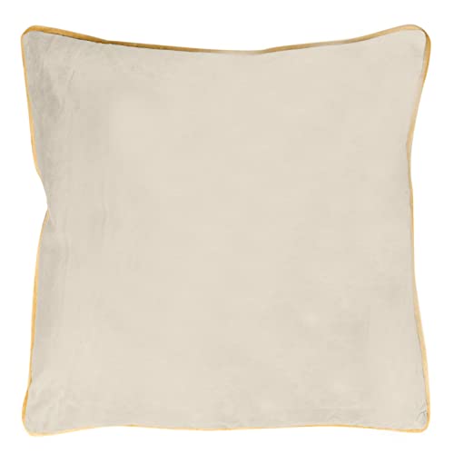 Eurofirany Elegante Kissenbezüge Dekokissen 45x45 Velvet Bezug Samt Kissenhülle Weiche Sofakissen Gold Silber Libelle Muster Biene Design Lotus (Butt von Eurofirany