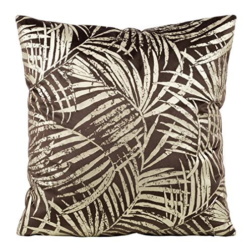 Eurofirany Elegante Velvet Kissenbezüge Dekokissen mit Aufdruck 45x45 cm Bezug Samt Kissenhülle Weiche Sofakissen, Blätter Muster 2, Kaffee Farbe Eurofirany Elegante Velvet Kissenbezüge Dekokissen mit Aufdruck 45x45 cm Bezug Samt Kissenhülle Weiche Sofakissen, Blätter Muster 2, Kaffee Farbe von Eurofirany