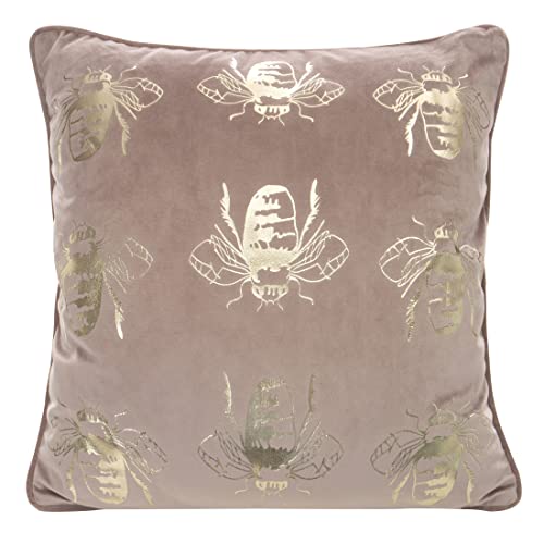 Eurofirany Elegante Velvet Kissenbezüge Dekokissen mit Aufdruck 45x45 cm Bezug Samt Kissenhülle Weiche Sofakissen, Goldene Bienen/Einfassung, Rosa Eurofirany Elegante Velvet Kissenbezüge Dekokissen mit Aufdruck 45x45 cm Bezug Samt Kissenhülle Weiche Sofakissen, Goldene Bienen/Einfassung, Rosa von Eurofirany