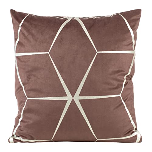 Eurofirany Elegante Velvet Kissenbezüge Dekokissen mit Aufdruck 45x45 cm Bezug Samt Kissenhülle Weiche Sofakissen, Raute Muster, Puder Rosa Eurofirany Elegante Velvet Kissenbezüge Dekokissen mit Aufdruck 45x45 cm Bezug Samt Kissenhülle Weiche Sofakissen, Raute Muster, Puder Rosa von Eurofirany