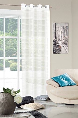 Eurofirany, Ösenschal Iza, cremig, 140x250 Gardine, 100% Polyester, 0.02 x 140 x 250 cm Eurofirany, Ösenschal Iza, cremig, 140x250 Gardine, 100% Polyester, 0.02 x 140 x 250 cm von Eurofirany