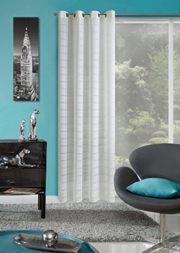 Eurofirany, Ösenschal Verso, cremig, 140x250 Gardine, 100% Polyester, 0.02 x 140 x 250 cm Eurofirany, Ösenschal Verso, cremig, 140x250 Gardine, 100% Polyester, 0.02 x 140 x 250 cm von Eurofirany