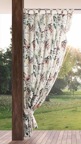 Eurofirany Garden Outdoorvorhäng mit Schlaufenschal- 1 STK. Abnehmbaren Schlaufen, Sonnenschutz Sichtschutz Winddicht Wasserdicht Vorhäng für Pavillon Terrasse Pergola, 155x260 cm, Grau Aufdruck Eurofirany Garden Outdoorvorhäng mit Schlaufenschal- 1 STK. Abnehmbaren Schlaufen, Sonnenschutz Sichtschutz Winddicht Wasserdicht Vorhäng für Pavillon Terrasse Pergola, 155x260 cm, Grau Aufdruck von Eurofirany