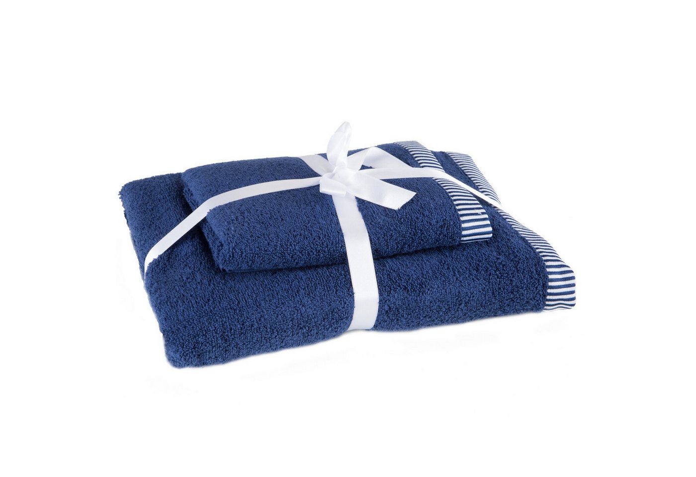 Eurofirany Handtuch Set Eleganter 2er Set Handtuch und Badetuch, Baumwolle, Streifen Bordüre, elegante Verpackung Eurofirany Handtuch Set Eleganter 2er Set Handtuch und Badetuch, Baumwolle, Streifen Bordüre, elegante Verpackung von Eurofirany