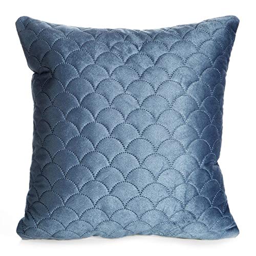 Eurofirany Kissenbezüge Dekokissen Velvet Bezug Samt Kissenhülle Weiche Sofakissen Wohnzimmer zum Schlafzimmer Gestepptes Muster (Ariel Blau, 40 x 40 Eurofirany Kissenbezüge Dekokissen Velvet Bezug Samt Kissenhülle Weiche Sofakissen Wohnzimmer zum Schlafzimmer Gestepptes Muster (Ariel Blau, 40 x 40 von Eurofirany