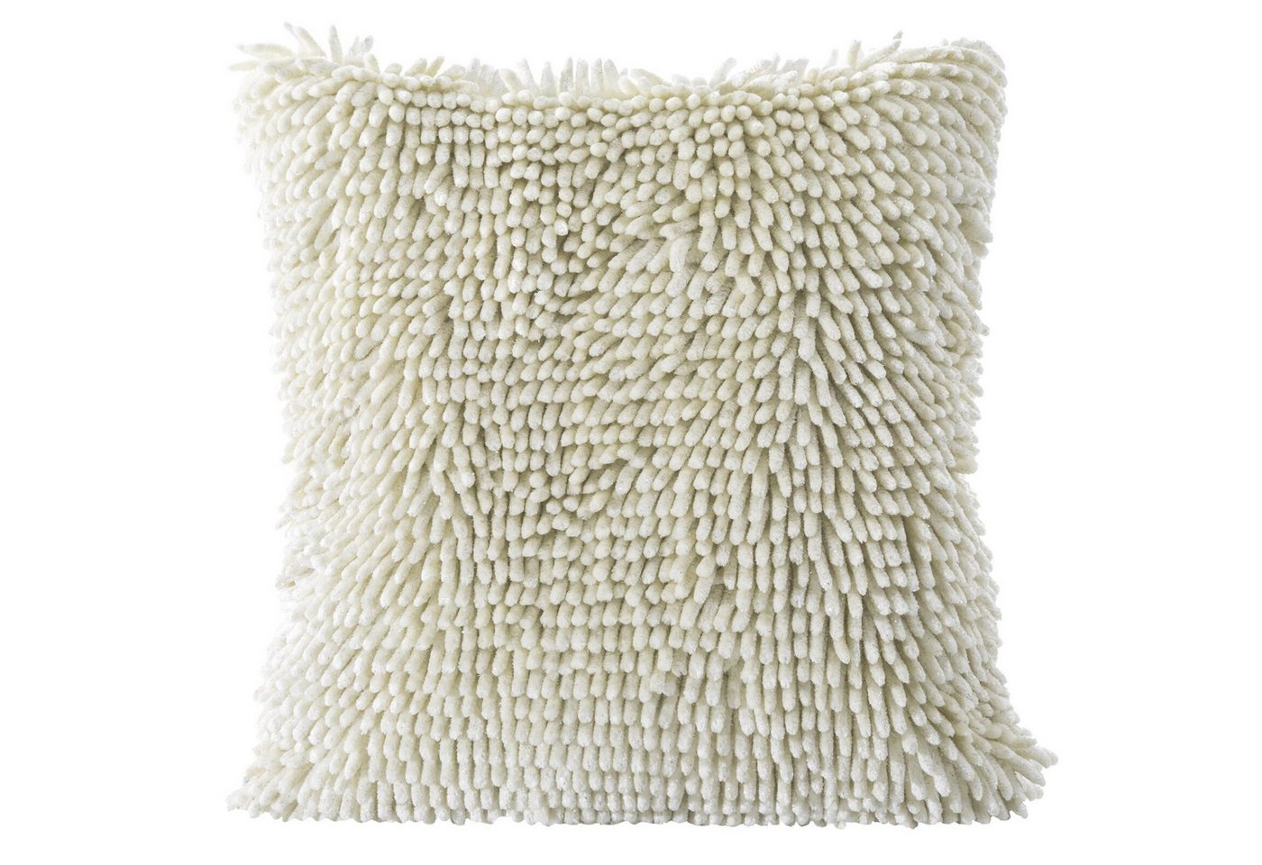 Eurofirany Kissenbezug Dekokissen Shaggy 40x40 cm – weicher Kissenbezug mit Fransen, dekorative Kissenhülle langhaarige Dekokissen von Eurofirany