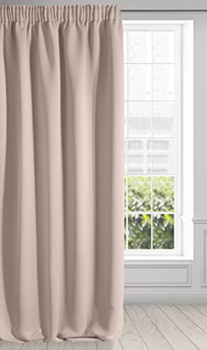 Eurofirany Logan Vorhang Blickdicht, Blackout, Satin Verdunkelungsvorhang mit Kräuselband-1 STK. Elegant, Glatt, Einfarbig, Wohnzimmer, Schlafzimmer, Puder Rosa, 135x270 cm Eurofirany Logan Vorhang Blickdicht, Blackout, Satin Verdunkelungsvorhang mit Kräuselband-1 STK. Elegant, Glatt, Einfarbig, Wohnzimmer, Schlafzimmer, Puder Rosa, 135x270 cm von Eurofirany