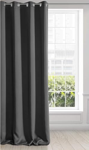 Eurofirany Logan Vorhang Blickdicht, Satin, Blackout Verdunkelungsvorhang mit Ösen -1 STK. Ösenvorhang, Elegant, Glatt, Einfarbig, Wohnzimmer, Schlafzimmer, 140x270 cm, Schwarz Eurofirany Logan Vorhang Blickdicht, Satin, Blackout Verdunkelungsvorhang mit Ösen -1 STK. Ösenvorhang, Elegant, Glatt, Einfarbig, Wohnzimmer, Schlafzimmer, 140x270 cm, Schwarz von Eurofirany