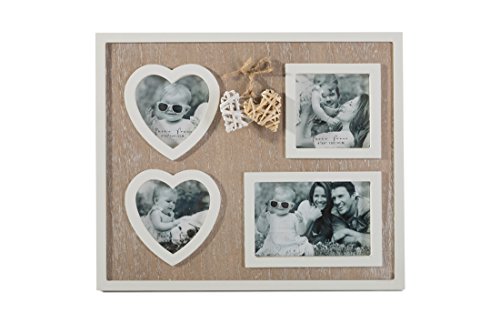 Eurofirany Photo Frame, Keramik, beige, 37 x 31 x 1 cm, 2-Einheiten von Eurofirany