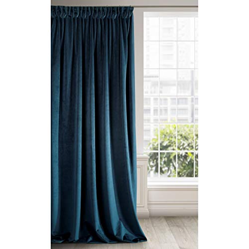 Eurofirany RIA Blickdicht Samtvorhang mit Kräuselband-1 STK. Einfarbig Thermogardine, Verdunklungsvorhänge, Wohnzimmer, Schlafzimmer, Lounge, 290 g/m2, Velvet, Marineblau, 140x270cm Eurofirany RIA Blickdicht Samtvorhang mit Kräuselband-1 STK. Einfarbig Thermogardine, Verdunklungsvorhänge, Wohnzimmer, Schlafzimmer, Lounge, 290 g/m2, Velvet, Marineblau, 140x270cm von Eurofirany