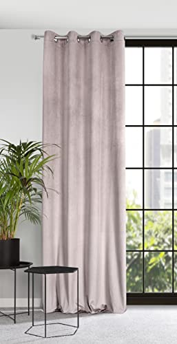 Eurofirany Samt Vorhang mit Ösen Gardine Balkontür Gemustert Velvet Optik 1 STK. Gewelltes Muster Einfarbig Flauschig Wohnzimmer Schlafzimmer Lounge 140x250 cm 3D Struktur Puder Rosa, 384145 Eurofirany Samt Vorhang mit Ösen Gardine Balkontür Gemustert Velvet Optik 1 STK. Gewelltes Muster Einfarbig Flauschig Wohnzimmer Schlafzimmer Lounge 140x250 cm 3D Struktur Puder Rosa, 384145 von Eurofirany