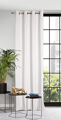 Eurofirany Samt Vorhang mit Ösen Gardine Balkontür Gemustert Velvet Optik 1 STK. Gewelltes Muster Einfarbig Flauschig Wohnzimmer Schlafzimmer Lounge 140x250 cm 3D Struktur Weiß, 140x250cm Eurofirany Samt Vorhang mit Ösen Gardine Balkontür Gemustert Velvet Optik 1 STK. Gewelltes Muster Einfarbig Flauschig Wohnzimmer Schlafzimmer Lounge 140x250 cm 3D Struktur Weiß, 140x250cm von Eurofirany