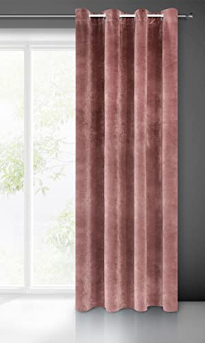 Eurofirany Villa Vorhang Samt Velvet Weich 10 Ösen-1 Stk. Edel Gardine Dick 290 g/m2 Elegant Glatt Einfarbig Flauschig Modern Klassisch Wohnzimmer Schlafzimmer Lounge, Dunkelrosa, 140x250cm Eurofirany Villa Vorhang Samt Velvet Weich 10 Ösen-1 Stk. Edel Gardine Dick 290 g/m2 Elegant Glatt Einfarbig Flauschig Modern Klassisch Wohnzimmer Schlafzimmer Lounge, Dunkelrosa, 140x250cm von Eurofirany
