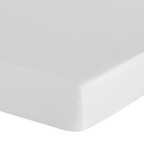 Eurofirany - Spannbettlaken 140x200 - Bettlaken Basic aus Baumwolle, Spannbetttuch mit Gummizug, Widerstandsfähig - für Dicke Matratzen 30 cm Tiefe Tasche - Viele Farben, Weiß Eurofirany - Spannbettlaken 140x200 - Bettlaken Basic aus Baumwolle, Spannbetttuch mit Gummizug, Widerstandsfähig - für Dicke Matratzen 30 cm Tiefe Tasche - Viele Farben, Weiß von Eurofirany