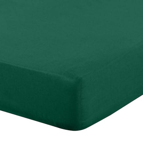 Eurofirany - Spannbettlaken 180x200 - Bettlaken Basic aus Baumwolle, Spannbetttuch mit Gummizug, Widerstandsfähig - für Dicke Matratzen 30 cm Tiefe Tasche - Viele Farben, Grün Eurofirany - Spannbettlaken 180x200 - Bettlaken Basic aus Baumwolle, Spannbetttuch mit Gummizug, Widerstandsfähig - für Dicke Matratzen 30 cm Tiefe Tasche - Viele Farben, Grün von Eurofirany
