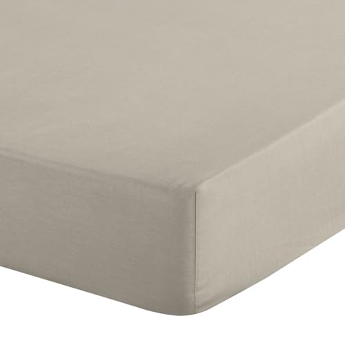Eurofirany - Spannbettlaken 220x200 - Bettlaken Basic aus Baumwolle, Spannbetttuch mit Gummizug, Widerstandsfähig - für Dicke Matratzen 30 cm Tiefe Tasche - Viele Farben, Beige Eurofirany - Spannbettlaken 220x200 - Bettlaken Basic aus Baumwolle, Spannbetttuch mit Gummizug, Widerstandsfähig - für Dicke Matratzen 30 cm Tiefe Tasche - Viele Farben, Beige von Eurofirany