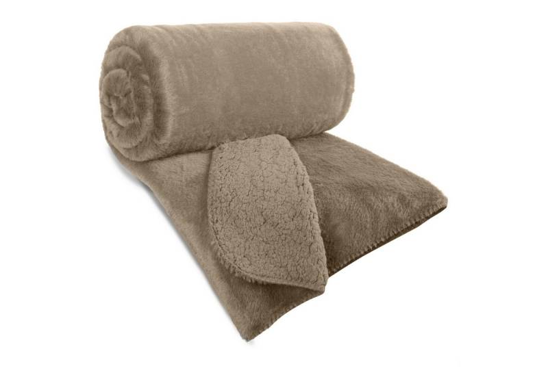 Eurofirany Tagesdecke Fellbettüberwurf NINA, Felloptik, eleganter Überwurf für Bett & Sofa beidseitig, kuschelweich Eurofirany Tagesdecke Fellbettüberwurf NINA, Felloptik, eleganter Überwurf für Bett & Sofa beidseitig, kuschelweich von Eurofirany