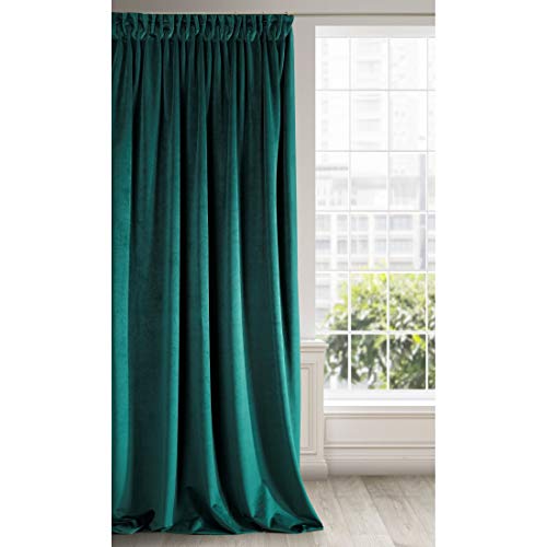 Eurofirany RIA Blickdicht Samtvorhang mit Kräuselband-1 STK. Einfarbig Thermogardine, Verdunklungsvorhänge, Wohnzimmer, Schlafzimmer, Lounge, 290 g/m2, Velvet, DUNKEL TÜRKIS, 140x270cm Eurofirany RIA Blickdicht Samtvorhang mit Kräuselband-1 STK. Einfarbig Thermogardine, Verdunklungsvorhänge, Wohnzimmer, Schlafzimmer, Lounge, 290 g/m2, Velvet, DUNKEL TÜRKIS, 140x270cm von Eurofirany