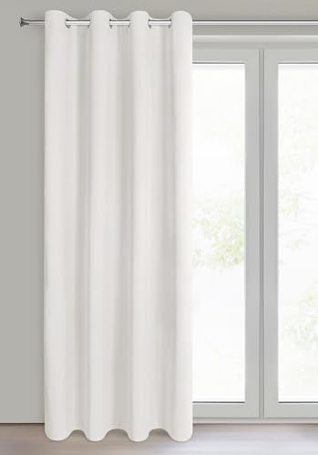 Eurofirany - Verdunklungsvorhänge, Vorhang Blickdicht, Vorhänge Fenster Balkontür - Schlafzimmer Wohnzimmer Deko, Gardine aus Velour, 100% Verdunkelung, 140x250 cm, Ösenvorhang - NITA - Creme Eurofirany - Verdunklungsvorhänge, Vorhang Blickdicht, Vorhänge Fenster Balkontür - Schlafzimmer Wohnzimmer Deko, Gardine aus Velour, 100% Verdunkelung, 140x250 cm, Ösenvorhang - NITA - Creme von Eurofirany