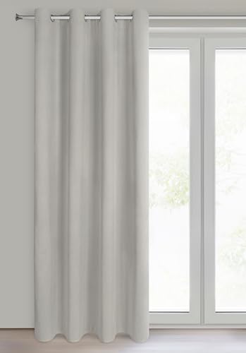 Eurofirany - Verdunklungsvorhänge, Vorhang Blickdicht, Vorhänge Fenster Balkontür - Schlafzimmer Wohnzimmer Deko, Gardine aus Velour, 100% Verdunkelung, 140x250 cm, Ösenvorhang - NITA - Dunkelbeige Eurofirany - Verdunklungsvorhänge, Vorhang Blickdicht, Vorhänge Fenster Balkontür - Schlafzimmer Wohnzimmer Deko, Gardine aus Velour, 100% Verdunkelung, 140x250 cm, Ösenvorhang - NITA - Dunkelbeige von Eurofirany