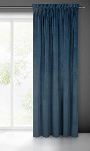 Eurofirany Villa Vorhang Samt Velvet Weich Kräuselband-1 Stk. Edel Gardine Dick 290 g/m2 Elegant Glatt Einfarbig Flauschig Modern Klassisch Wohnzimmer Schlafzimmer Lounge, Marineblau, 140x270cm Eurofirany Villa Vorhang Samt Velvet Weich Kräuselband-1 Stk. Edel Gardine Dick 290 g/m2 Elegant Glatt Einfarbig Flauschig Modern Klassisch Wohnzimmer Schlafzimmer Lounge, Marineblau, 140x270cm von Eurofirany