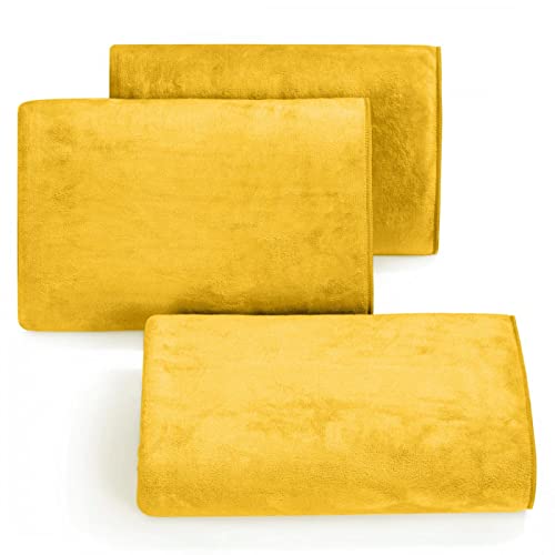 Handtuch Mikrofaser Schnelltrocknend Weich Schlicht Set 6-er Pack Oeko-Tex Sporthandtuch und Strandhandtuch von Eurofirany