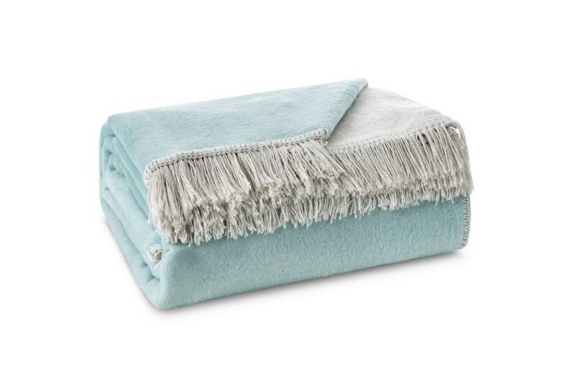 Kniedecke DUO, Eurofirany, Acryl, Baumwolle, mit Fransen, Doppelseitig, Warm von Eurofirany