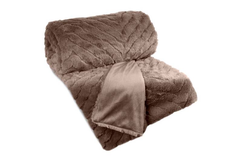 Wohndecke Elegante gesteppte KATE 150x200 cm, Eurofirany, 3D Steppung, kuschelweiche Fellstruktur von Eurofirany