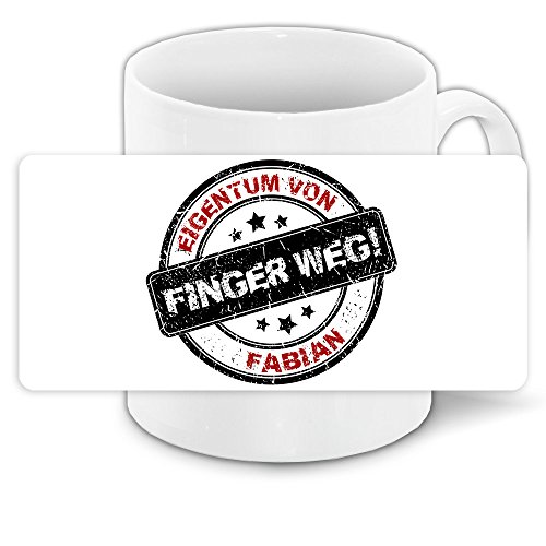 Büro-Tasse mit Namen Fabian und schönem Motiv - Nr. 5 - Eigentum von Fabian von Eurofoto