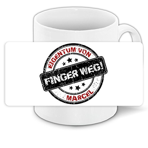 Büro-Tasse mit Namen Marcel und schönem Motiv - Nr. 5 - Eigentum von Marcel von Eurofoto