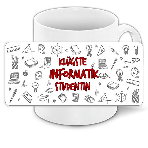 Tasse für-Studenten mit Motiv - Klügste Informatik-Studentin - | Studenten-Geschenk | Studenten-Tasse von Eurofoto