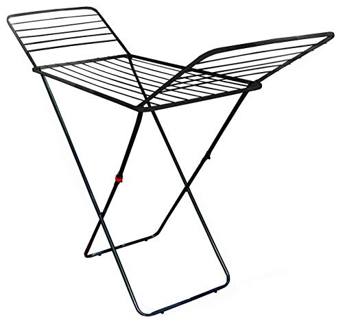 Eurogold Wäschespinne Airer 18M Anthrazit, Schwarz, 12855 x X4, Metall von Eurogold