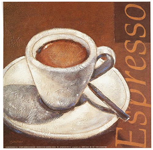 Eurographics BB1129 Björn Baar, Have a good Time 30 x 30 cm, Hochwertiger Kunstdruck - Kaffee Eurographics BB1129 Björn Baar, Have a good Time 30 x 30 cm, Hochwertiger Kunstdruck - Kaffee von EuroGraphics