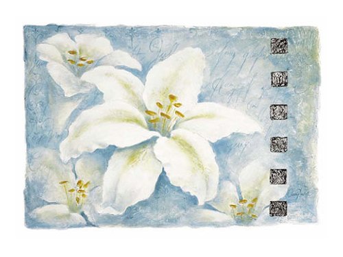 Eurographics CA1005 Claudia Ancilotti, Silver Lily 60 x 80 cm, Hochwertiger Kunstdruck - Lilien von EuroGraphics