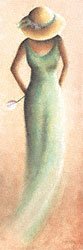 Eurographics CW1112 Caroline Wenig, Summerbrezze Jade 25 x 70 cm, Hochwertiger Kunstdruck von EuroGraphics