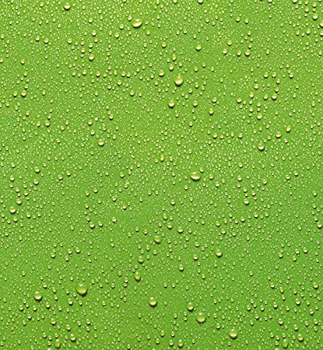 Eurographics Green Drops 60x65 ESG-Küchenspritzschutz, Glas, Mehrfarbig, 65 x 60 x 0,5 cm von EuroGraphics