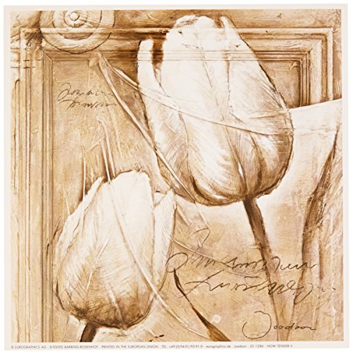 Eurographics JO1286 Joadoor, How Tender II 18 x 18 cm, Hochwertiger Kunstdruck - Tulpen von EuroGraphics