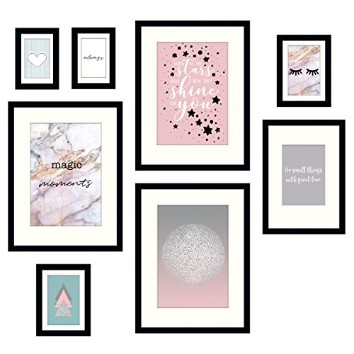 Eurographics Magic Moments I Bilderrahmen-Set, Glas/Holz, Rosa, 8er, verschidene Größen, 8 Eurographics Magic Moments I Bilderrahmen-Set, Glas/Holz, Rosa, 8er, verschidene Größen, 8 von EuroGraphics