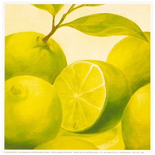 Eurographics SUB1209 Susanne Bach, Lime 18 x 18 cm, Hochwertiger Kunstdruck von EuroGraphics