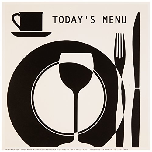 Eurographics UN1104 Nuhn U., Today'S Menu 18 x 18 cm, Hochwertiger Kunstdruck von EuroGraphics