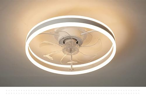 Deckenventilator mit LED Beleuchtung Deckenlampe Ventilator D3305 Ø 50cm 96W mit Fernbedienung Lichtfarbe/Helligkeit einstellbar dimmbar LED Deckenleuchte fan ceiling light (D3305) von Eurohandisplay