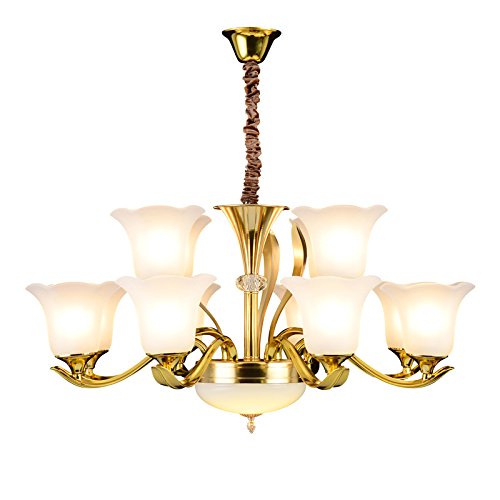 Eurohandisplay 8239-8+4 Kronleuchter Deckenlampe Kristall Fassung E14 Luxuriös Neu Lüster von Eurohandisplay