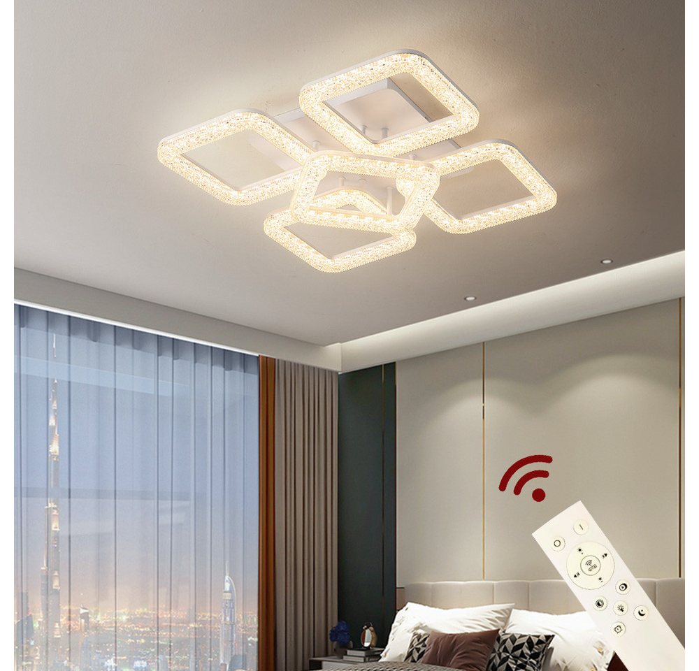 Eurotondisplay LED Deckenleuchte LED Deckenlampe Lampe Fernbedienung Lichtfarbe/Helligkeit einstellbar, LED fest integriert, Einstellbar, Mit Fernbedienung Lichtfarbe und Helligkeit einstellbar von Eurotondisplay
