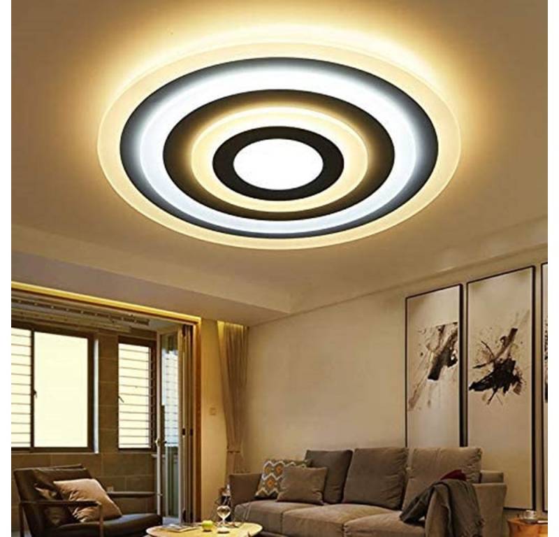 Eurohandisplay LED Deckenleuchte LED Deckenleuchte Deckenlampe mit Fernbedienung dimmbar, LED fest integriert, Lichtfarbe mit Fernbedienung einstellbar von Eurohandisplay