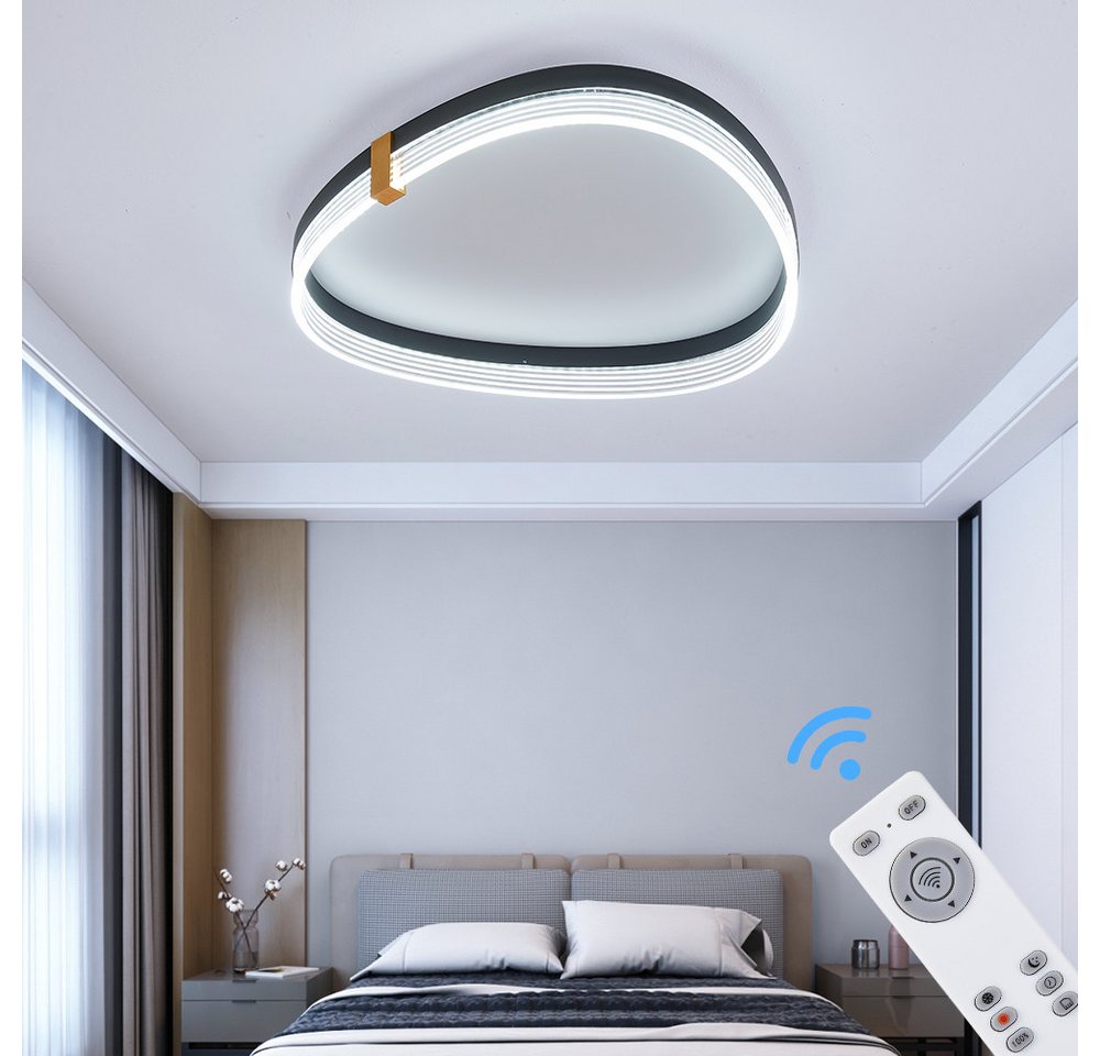 Eurotondisplay LED Deckenleuchte LED Deckenleuchte Fernbedienung/Handy-App Lichtfarbe einstellbar, LED fest integriert, Einstellbar, Lichtfarbe und Helligkeit einstellbar von Eurotondisplay
